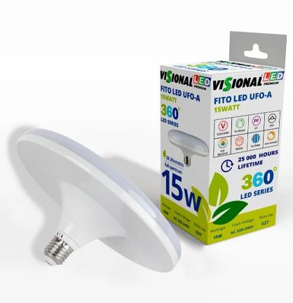 Light Bulb|VISIONAL|Power consumption 15 Watts|4000 K|AC 220-240V|Beam a...