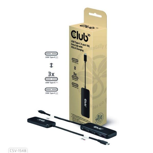 I/O HUB USB-C 4PORT/CSV-1548 CLUB3D