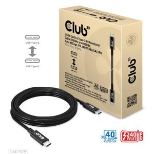 KAABEL USB-C 3M/M/M CAC-1579 CLUB3D