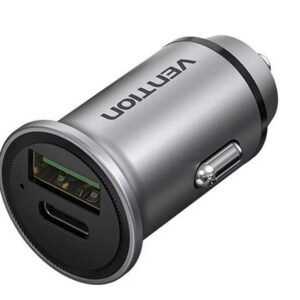 MOBILE CHARGER AUTO USB/2P GRAY FFBH0 VENTION
