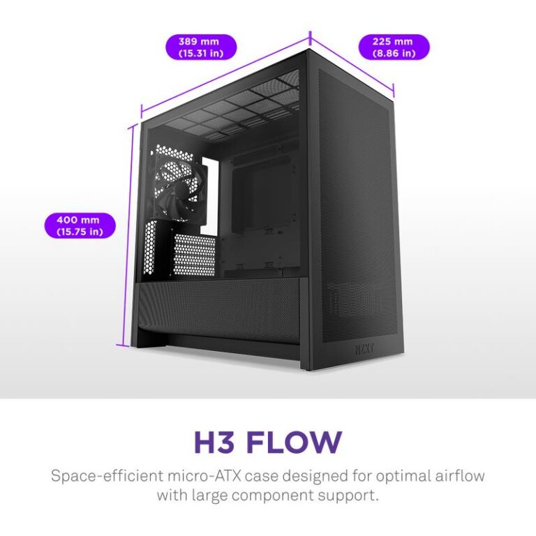 Case|NZXT|micro ATX/Mini-ITX|Black|Midi Tower|PC|CC-H31FB-01