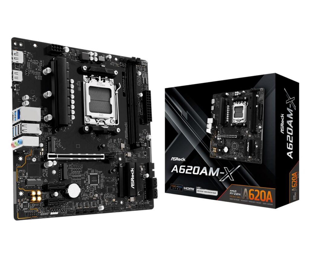 Emaplaat|ASROCK|AMD A620A|SAM5|Micro-ATX|Memory DDR5|Memory slots 2|A62&...