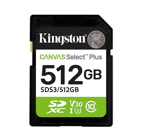MEMORY SDXC 512GB UHS-I/SDS3/512GB KINGSTON