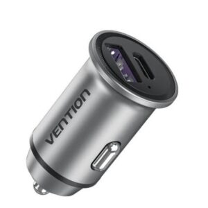 MOBILE CHARGER AUTO 30W USB/2P GRAY FFFH0 VENTION