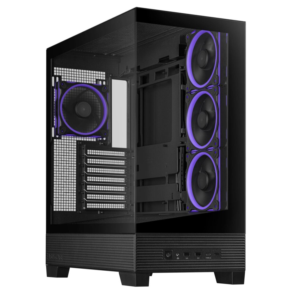 Case|ASUS|ASUS A31 PLUS Case|MidiTower|Case product features Transparent...