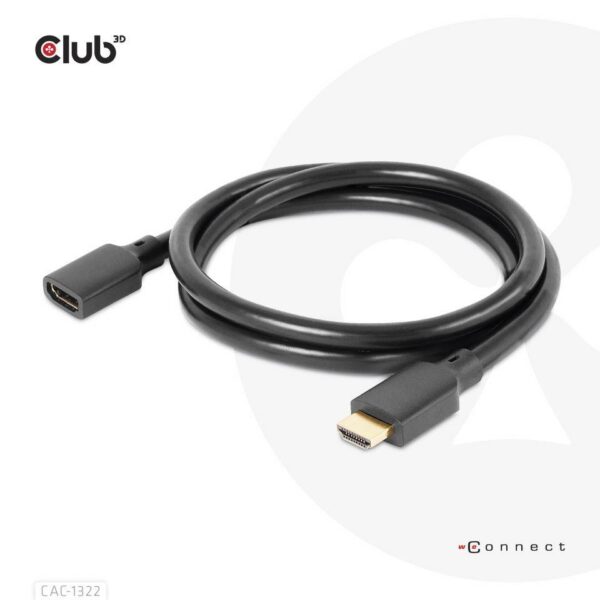 KAABEL HDMI TO HDMI 1M/M/F CAC-1322 CLUB3D