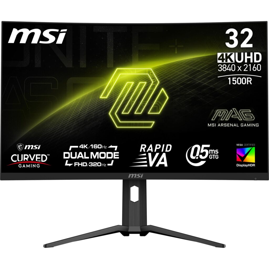 LCD Monitor|MSI|MAG 321CUPDF|31.5″|Mänguri/Curved/4K|Panel VA|3840...