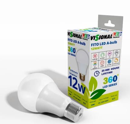 Light Bulb|VISIONAL|Power consumption 12 Watts|AC 220-240V|Beam angle 27...