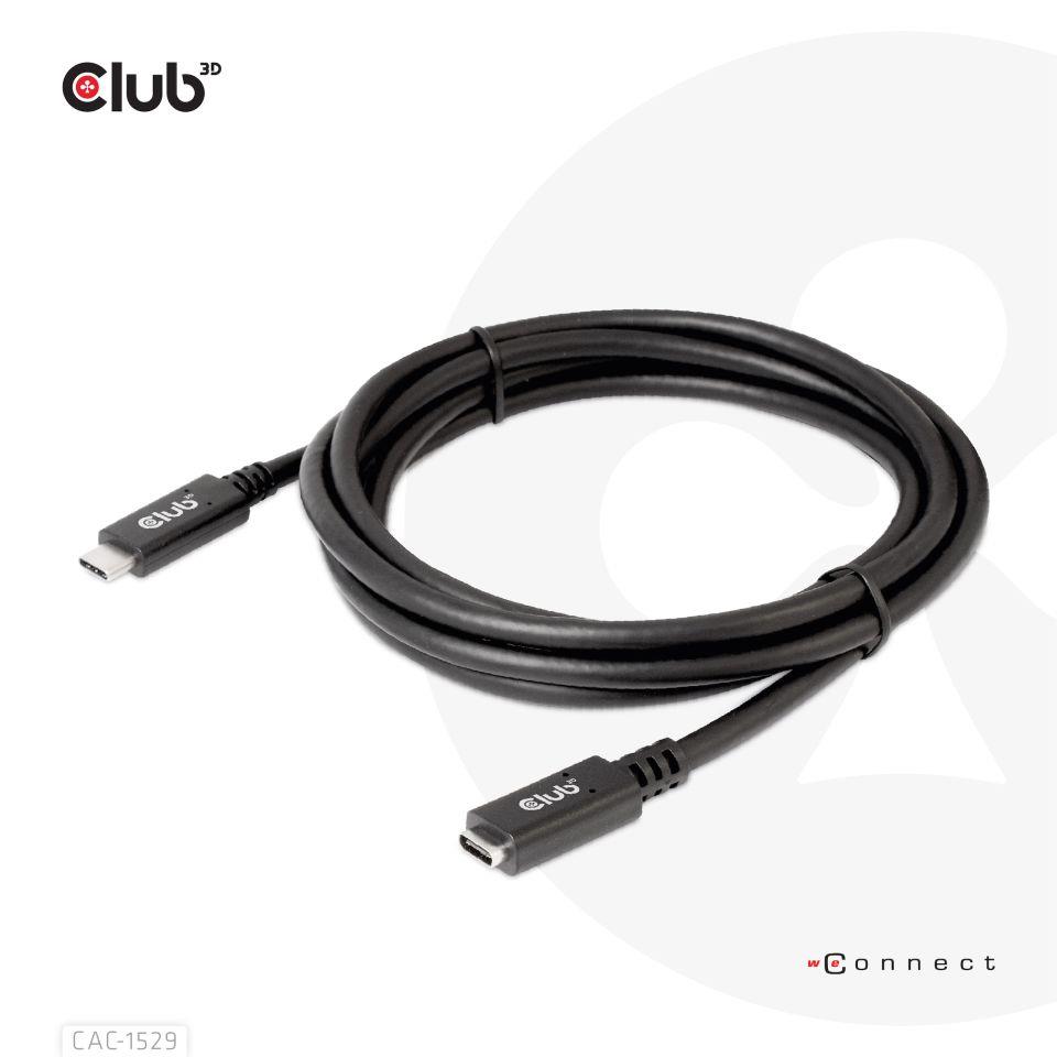 KAABEL USB-C TO USB-C 2M/M/F CAC-1529 CLUB3D