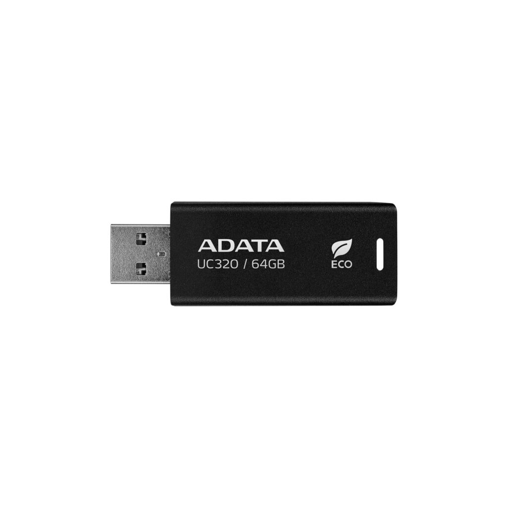 MÄLUPULK FLASH USB3.2 64GB/BLACK UC320-64G-RBK/BK ADATA