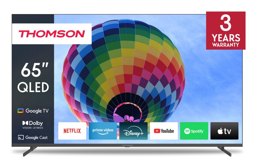Televiisor|THOMSON|65″|4K/Smart|QLED|3840×2160|Juhtmevaba LAN...