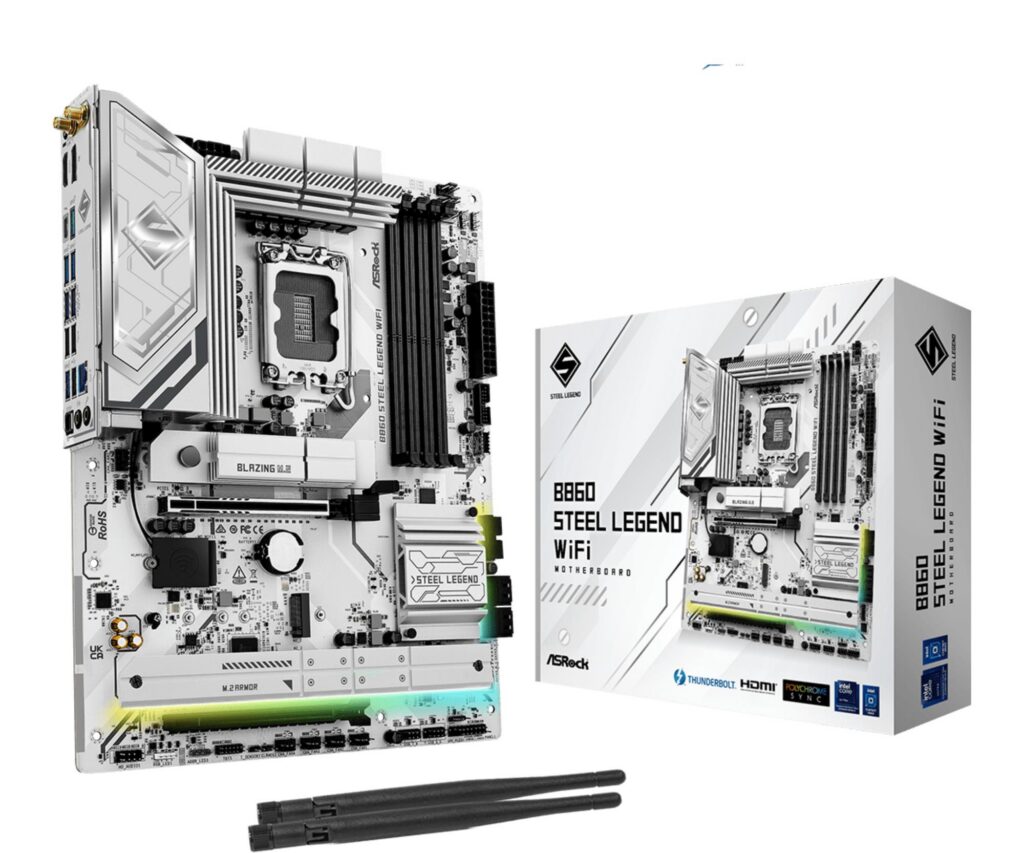 Emaplaat|ASROCK|Intel B860 Express|LGA1851|ATX|Memory DDR5|Memory slots&...