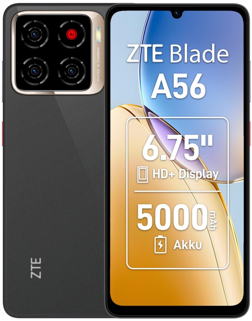Mobiiltelefon BLADE A56/4/128GB BLACK ZTE