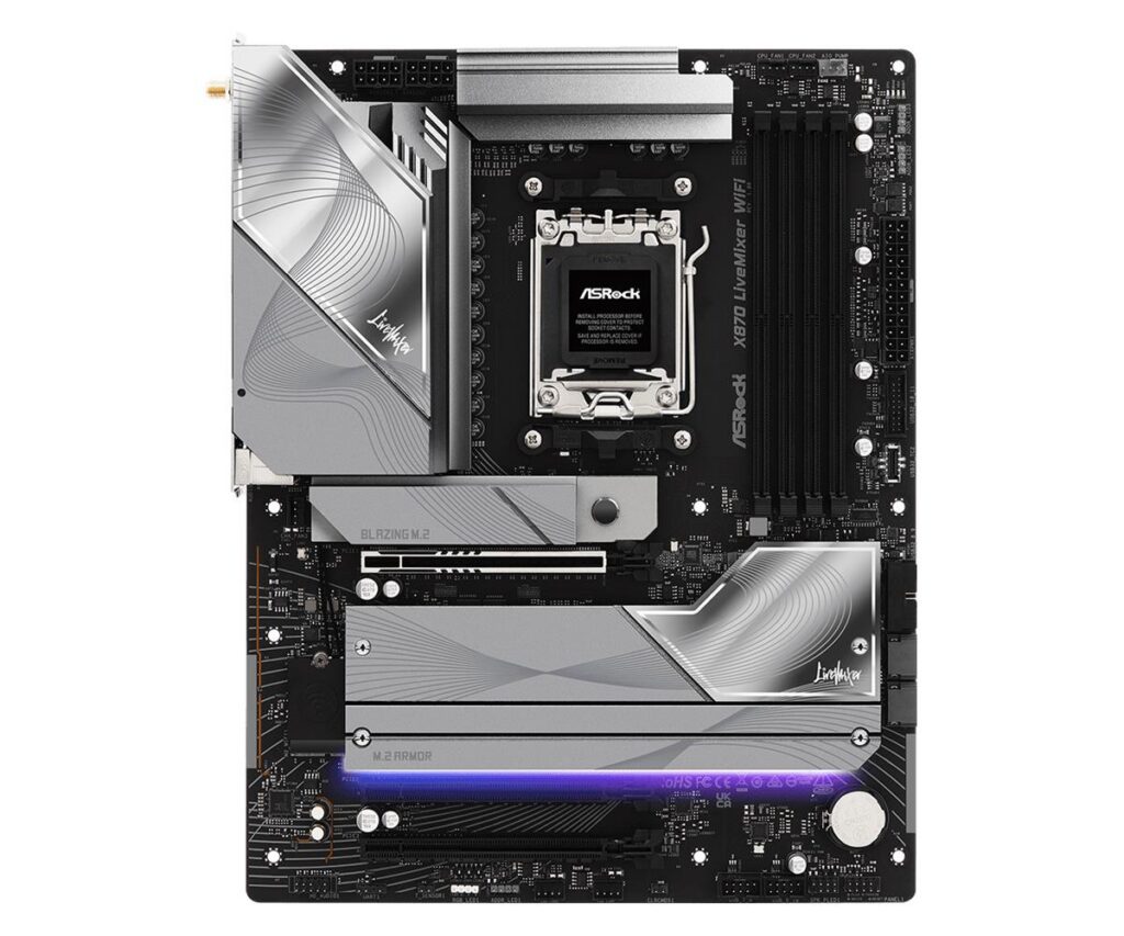 Emaplaat|ASROCK|AMD X870|SAM5|ATX|Memory DDR5|Memory slots 4|X870LIVEMI&...