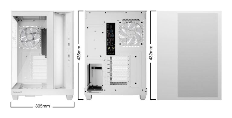 Case|BE QUIET|ATX/micro ATX/Mini-ITX|White|Midi Tower|PC|BGW86