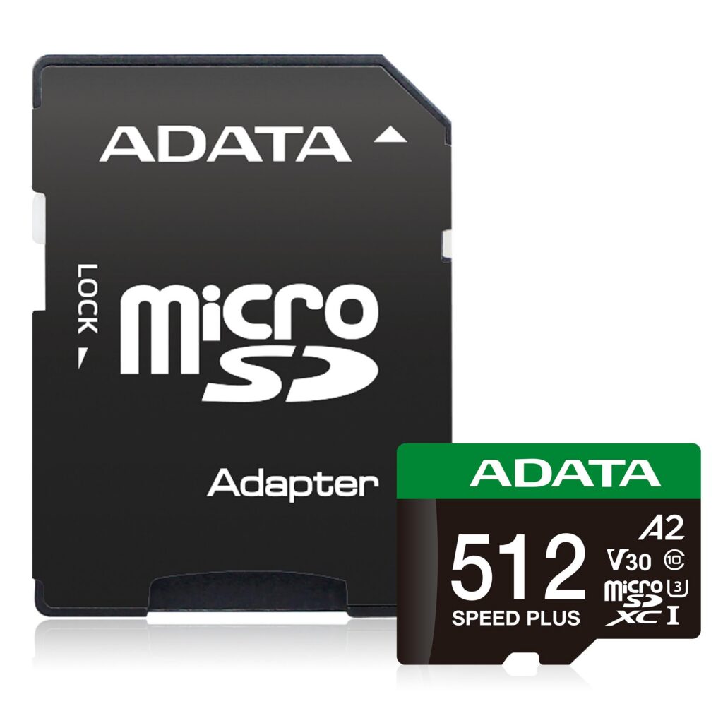 MÄLUKAART SDXC 512GB UHS-I/UD512GUI3V30A2SP-RA1 ADATA
