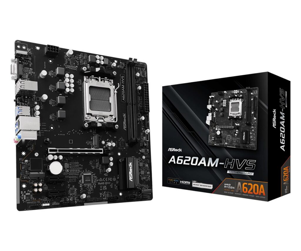 Emaplaat|ASROCK|AMD A620A|SAM5|Micro-ATX|Memory DDR5|Memory slots 2|A62&...