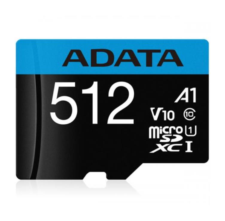MÄLUKAART SDXC 512GB W/AD./AUSDX512GUICL10A1-RA1 ADATA