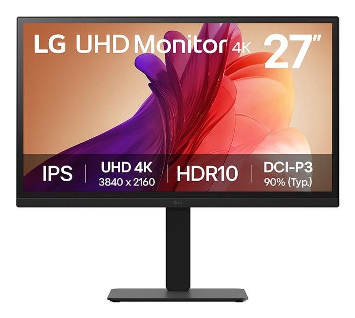 LCD Monitor|LG|27 “|3840 x 2160 pixels|4K Ultra HD|Flat|27BA45U-B