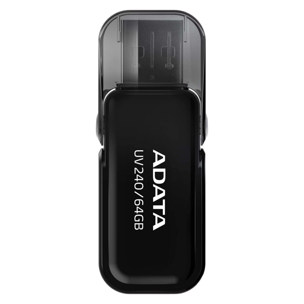 MÄLUPULK FLASH USB2 64GB/BLACK AUV240-64G-RBK ADATA
