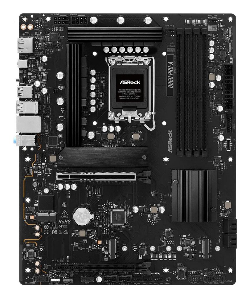 Emaplaat|ASROCK|Intel B860 Express|LGA1851|ATX|Memory DDR5|Memory slots&...
