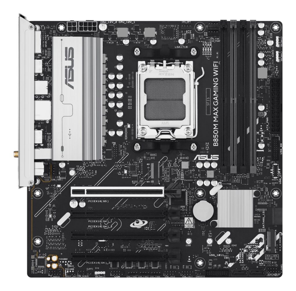 Emaplaat|ASUS|AMD B850|SAM5|Micro-ATX|Memory DDR5|Memory slots 4|3xPCI-…