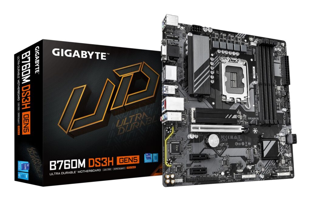 Emaplaat|GIGABYTE|Intel B760 Express|LGA1700|Micro-ATX|Memory DDR5|Memo&...