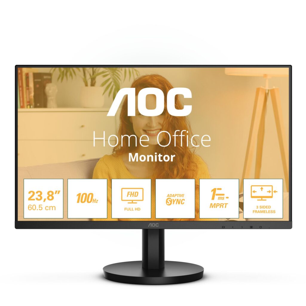 LCD Monitor|AOC|24″|Panel VA|1920×1080|16:9|100 Hz|Matte|1 ms...