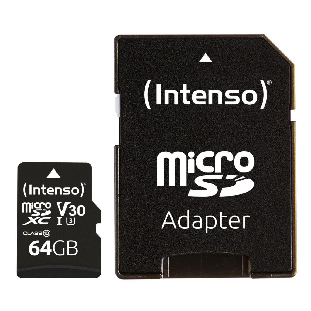 MÄLUKAART SDXC 64GB C10/W/ADAPTER 3433490 INTENSO