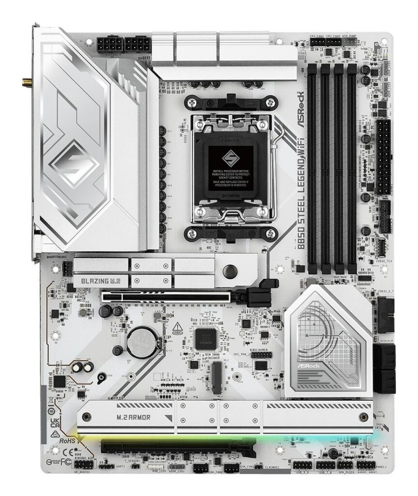 Emaplaat|ASROCK|AMD B850|SAM5|ATX|Memory DDR5|Memory slots 4|1xPCI-Expr…