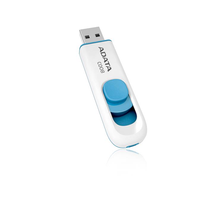 MÄLUPULK FLASH USB2 16GB/WH/BLUE AC008-16G-RWE A-DATA