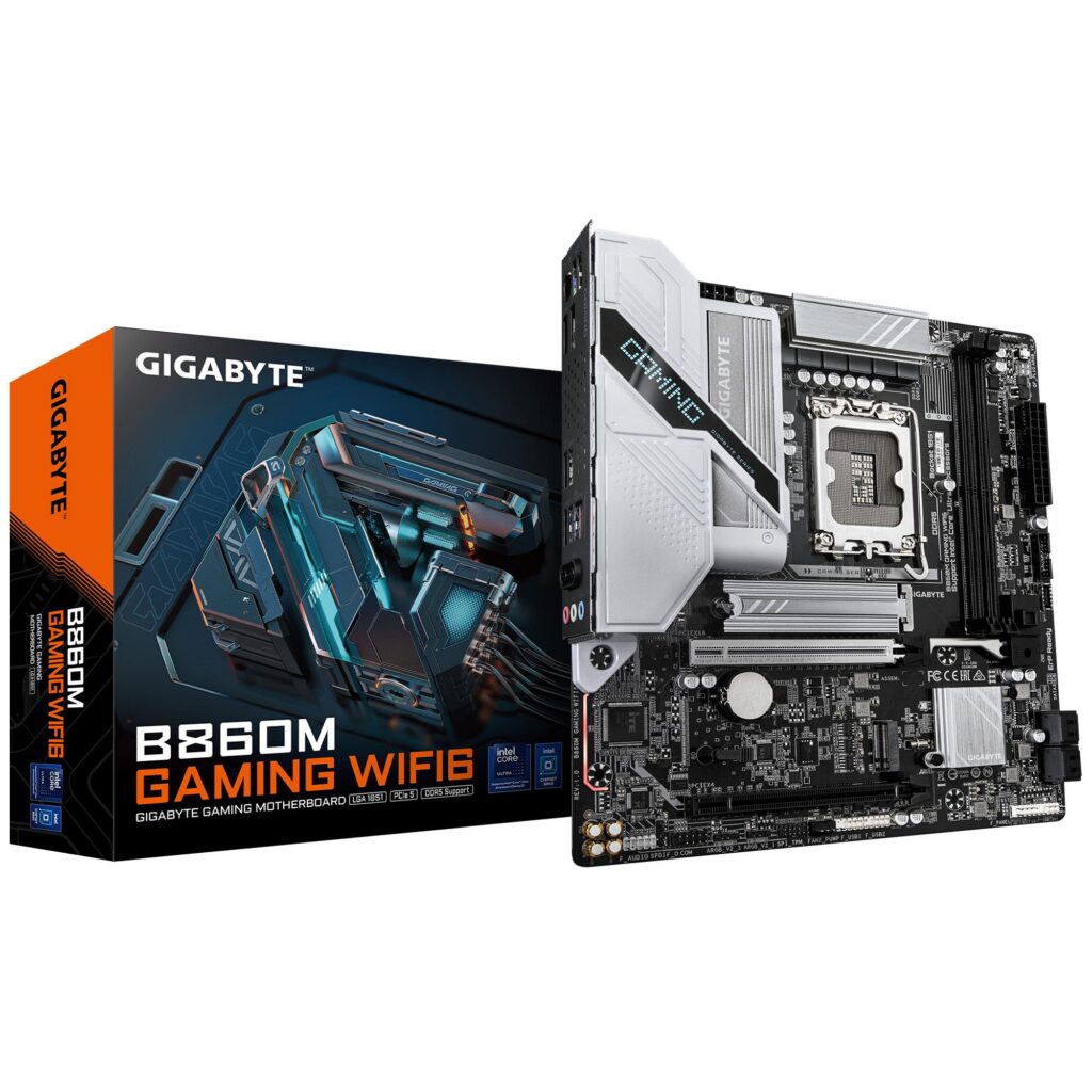 Emaplaat|GIGABYTE|Intel B860 Express|LGA1851|Micro-ATX|Memory DDR5|Memo&...
