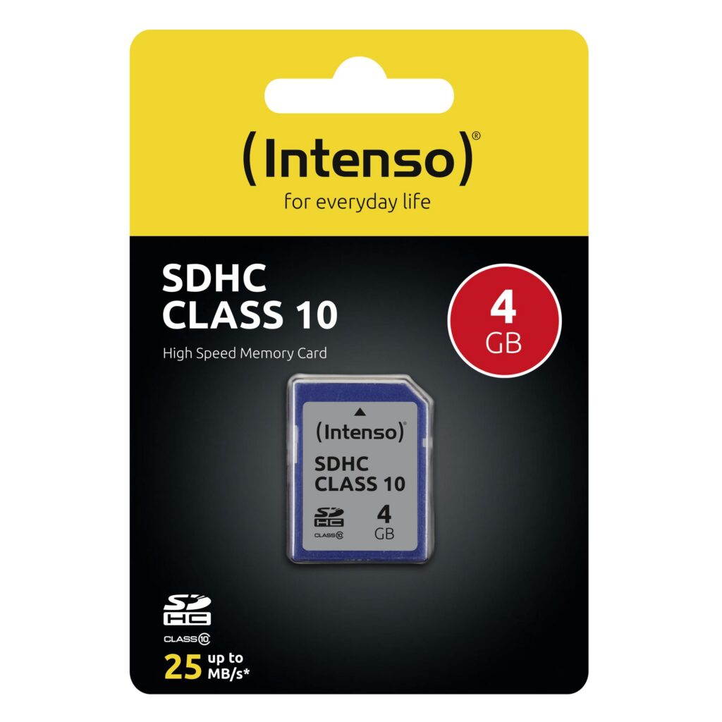 MEMORY SDHC 4GB C10/3411450 INTENSO