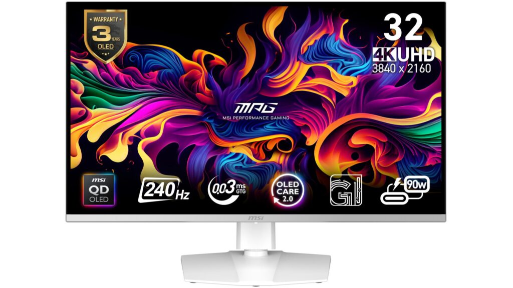 Monitor|MSI|MPG 321URXW QD-OLED|31.5″|Mänguri/4K|Panel QD-OLED|16:...