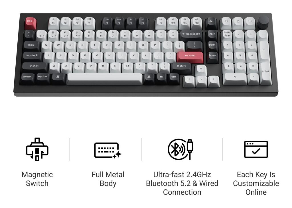 Klaviatuur WRL Q5 HE RGB/SHELL WHITE Q5H-P1 KEYCHRON