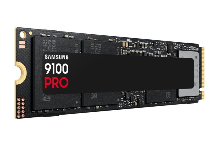 SSD|SAMSUNG|9100 PRO|1TB|M.2|PCIe Gen5|NVMe|TLC|Write speed 13300 MBytes...