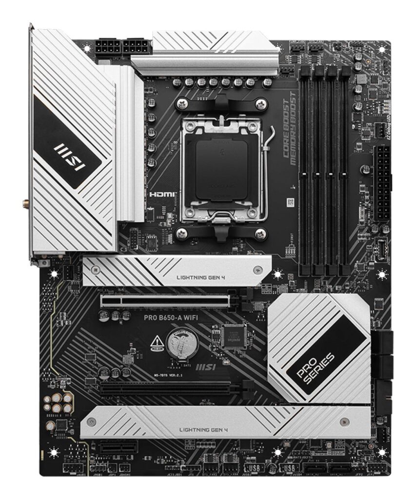 Emaplaat|MSI|AMD B650|SAM5|ATX|Memory DDR5|Memory slots 4|1xPCI-Express…