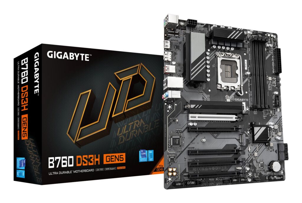 Emaplaat|GIGABYTE|Intel B760 Express|LGA1700|ATX|Memory DDR5|Memory slo&...