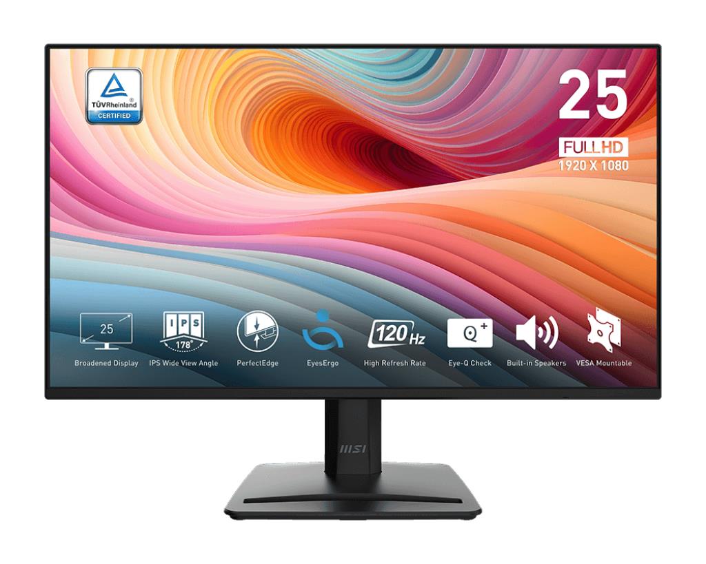 LCD Monitor|MSI|24.5″|Business|Matte|Panel IPS|1920×1080|16:9...