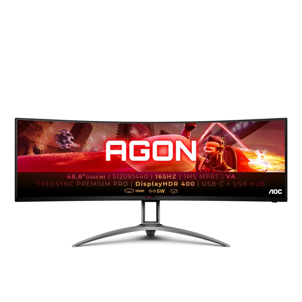 LCD Monitor|AOC|AG493UCX2|48.8″|Mänguri/Curved|Panel VA|5120×...