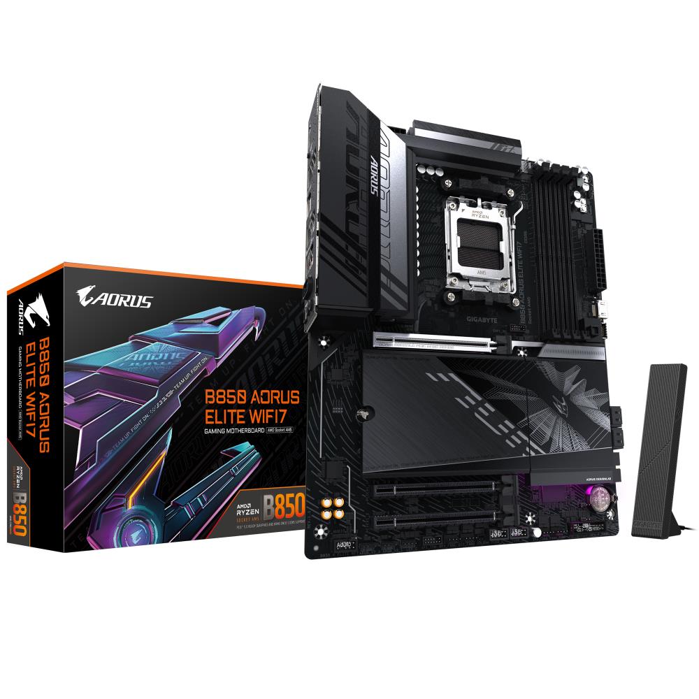 Emaplaat|GIGABYTE|AMD B850|SAM5|ATX|Memory DDR5|Memory slots 4|B850AELI&...