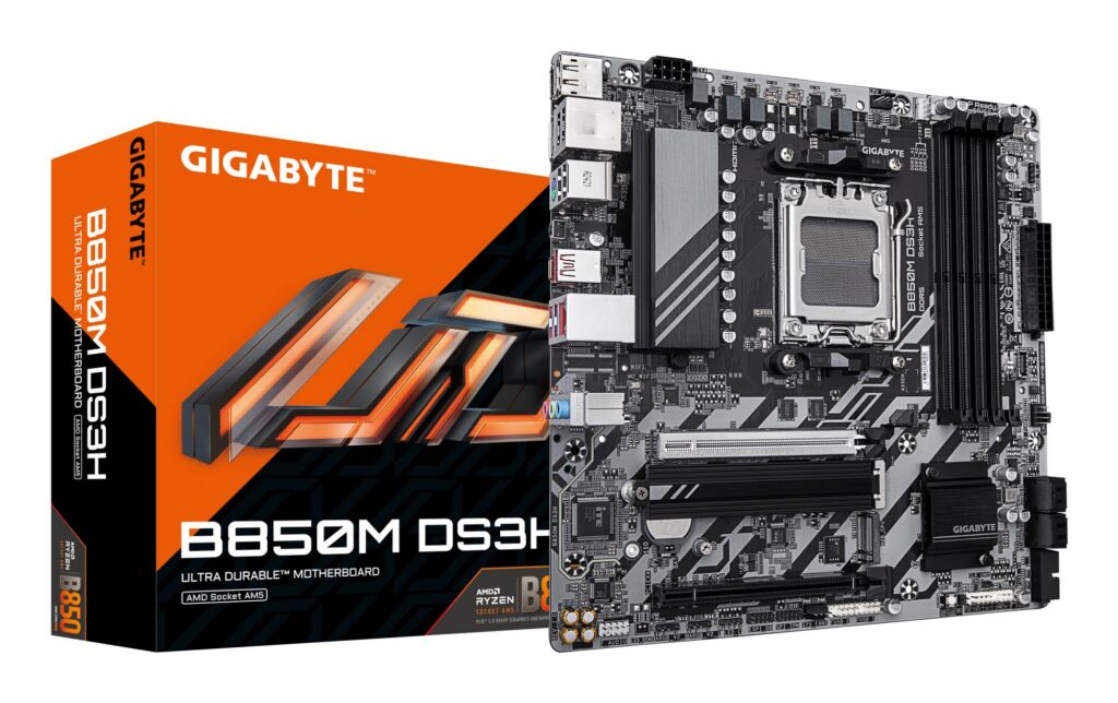 Emaplaat|GIGABYTE|AMD B850|Socket AM5|micro ATX|RAM DDR5-SDRAM|4xSlots|&...