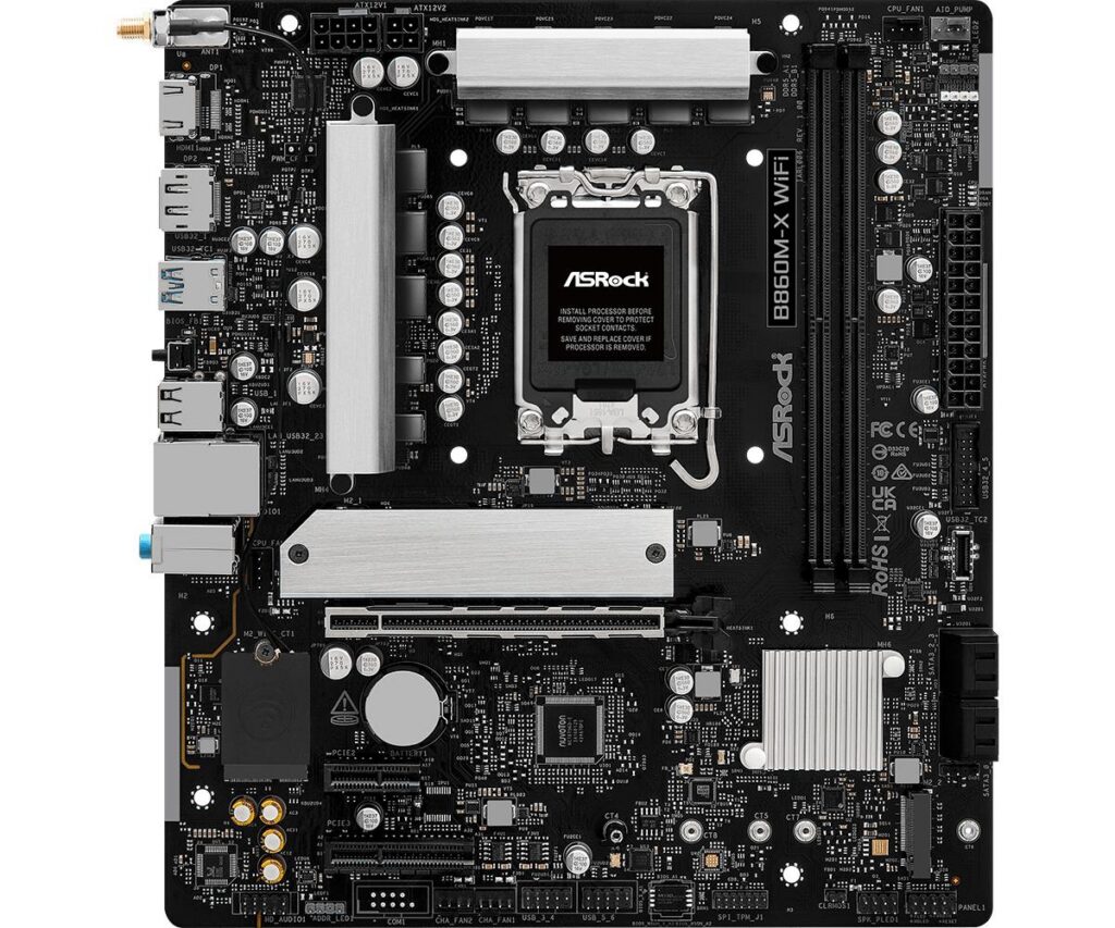 Emaplaat|ASROCK|Intel B860 Express|LGA1851|Micro-ATX|Memory DDR5|Memory&...