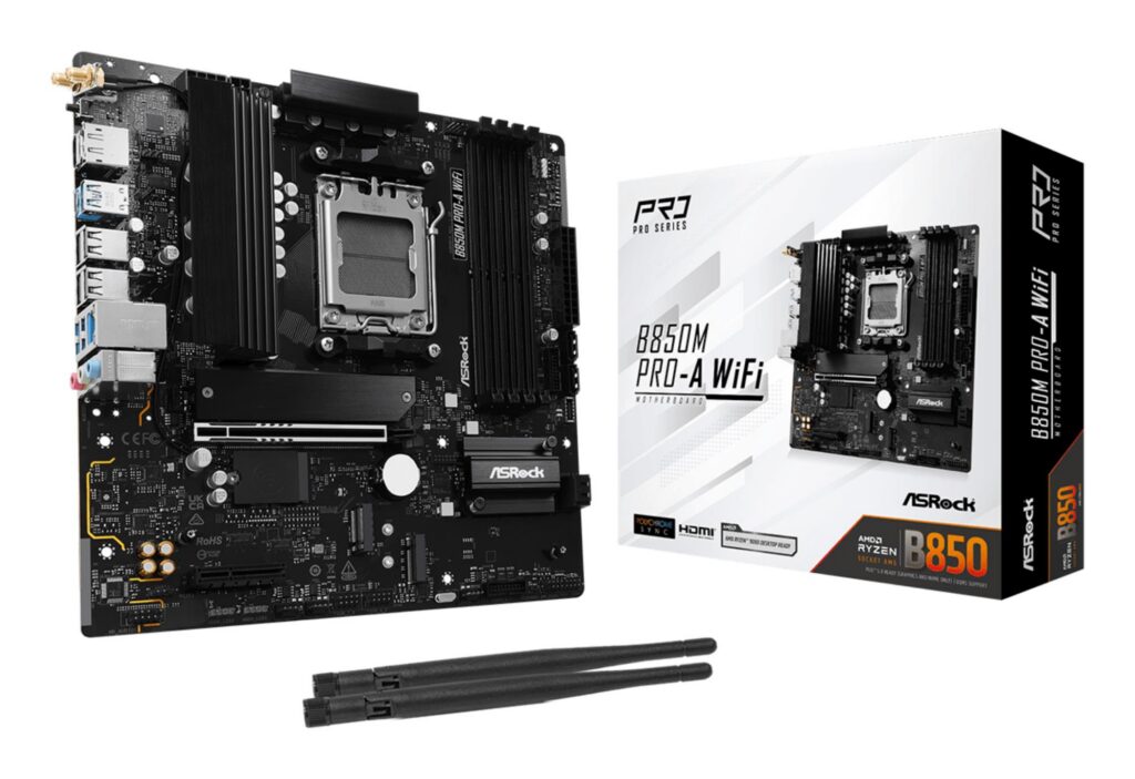 Emaplaat|ASROCK|1xPCI-Express 4.0 4x	|1xPCI-Express 5.0 16x|1xM.2|1xHDM&...