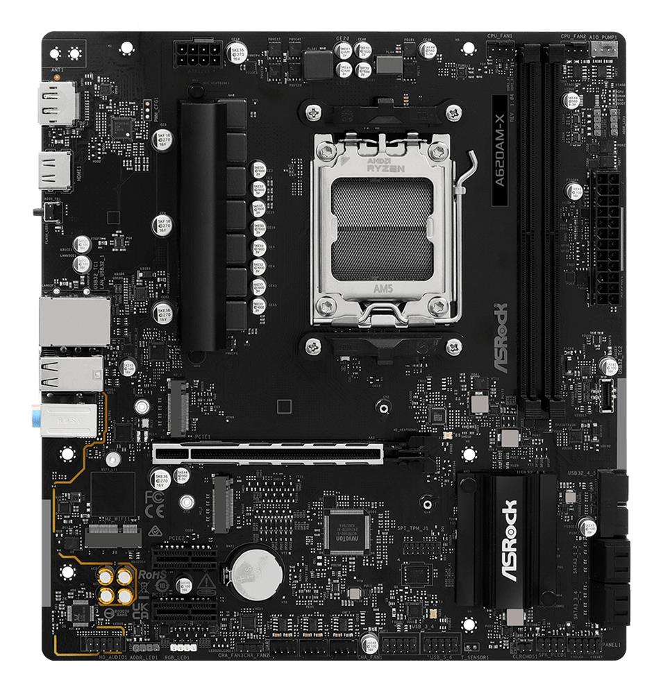 Emaplaat|ASROCK|AMD A620A|SAM5|Micro-ATX|Memory DDR5|Memory slots 2|A62&...
