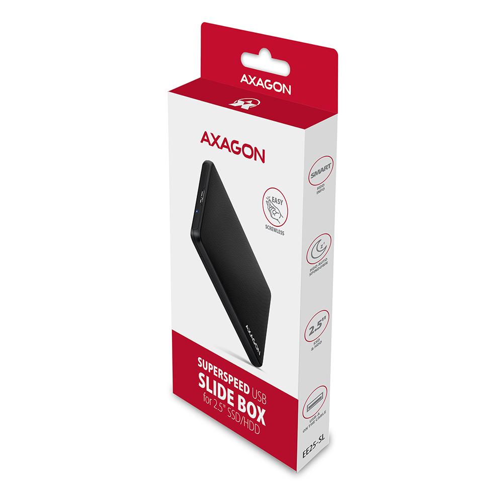 HDD ACC ENCLOSURE 2.5″/USB3.2 EE25-SL AXAGON