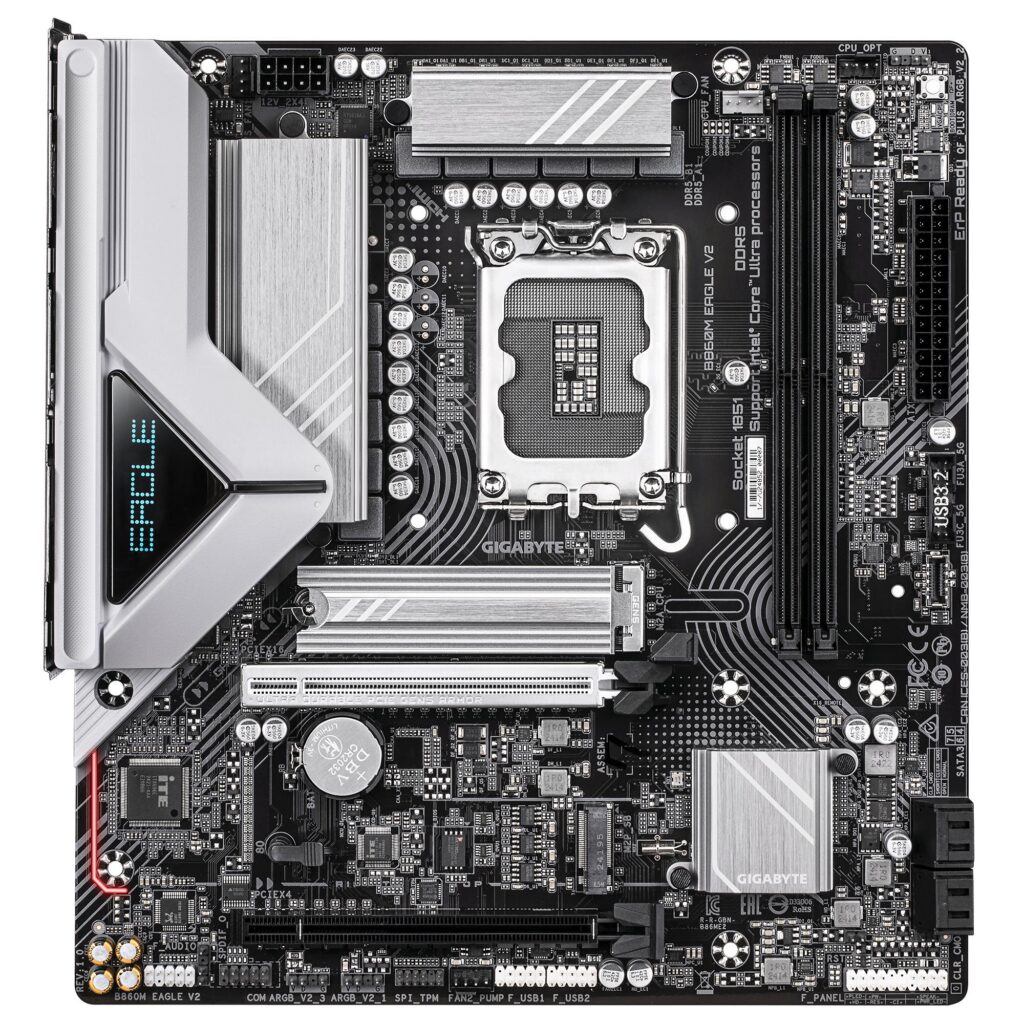 Emaplaat|GIGABYTE|Intel B860 Express|LGA1851|Micro-ATX|Memory DDR5|Memo&...