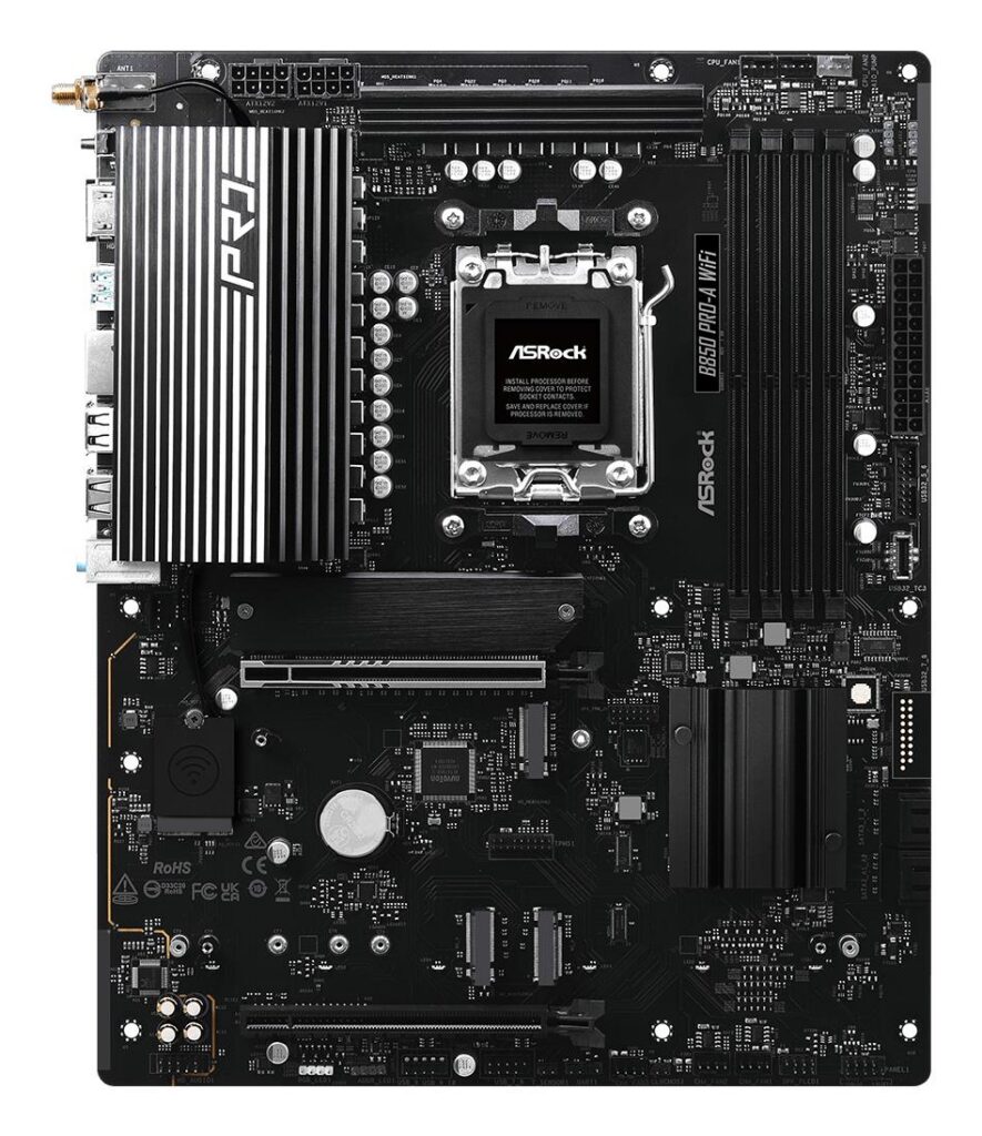 Emaplaat|ASROCK|AMD B850|SAM5|ATX|Memory DDR5|Memory slots 4|1xPCI-Expr&...