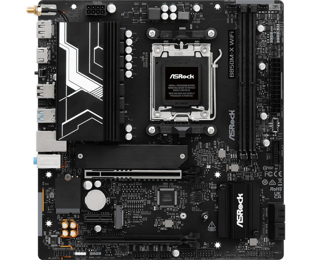 Emaplaat|ASROCK|AMD B850|SAM5|Micro-ATX|Memory DDR5|Memory slots 2|B850&...