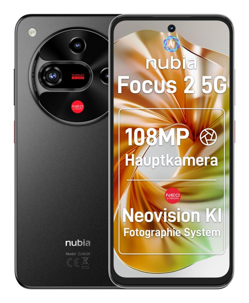 Mobiiltelefon FOCUS 2 5G/8/256GB BLACK NUBIA